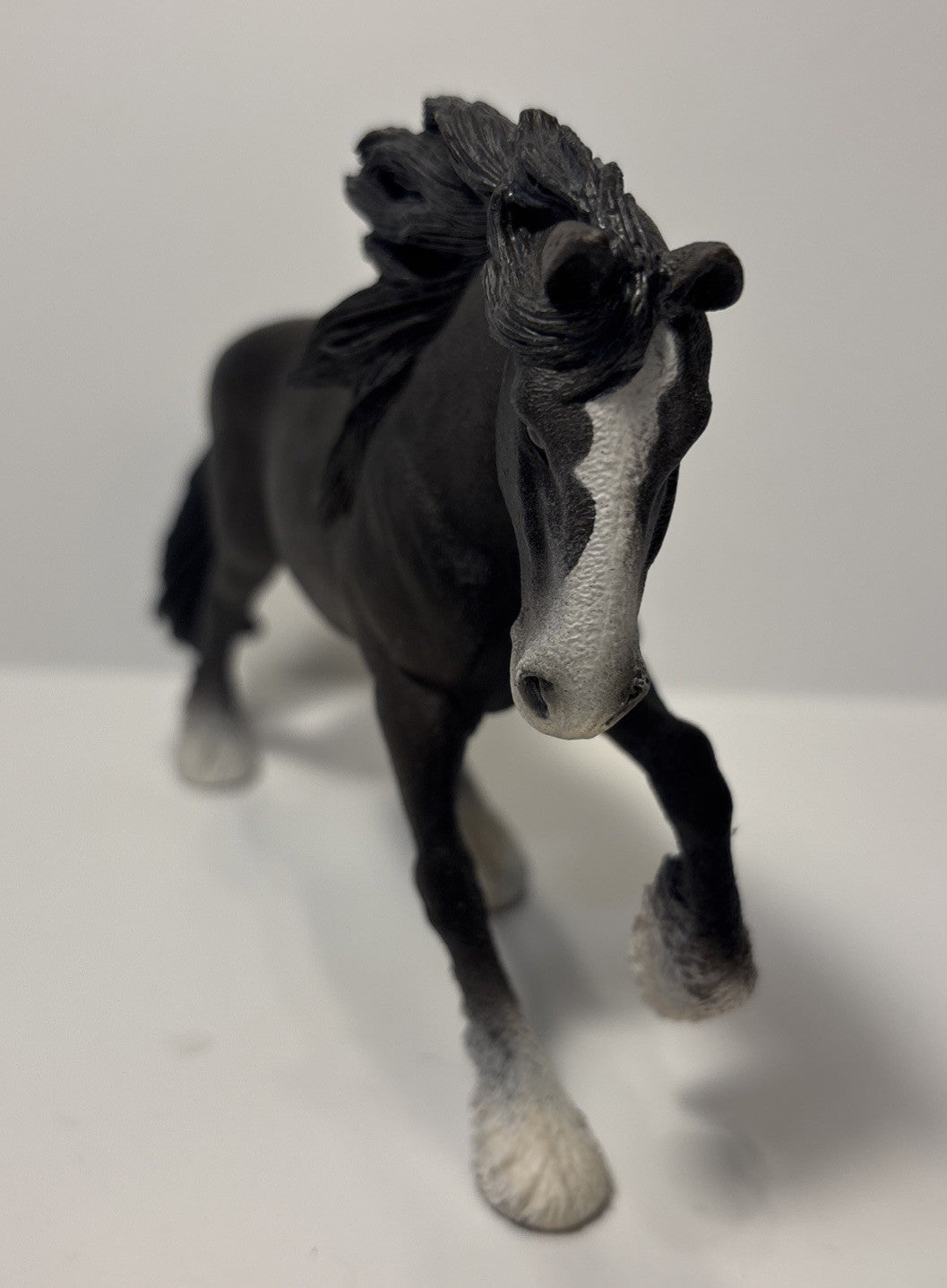 2012  Schleich Shire Draft Black Stallion Horse Toy Retired