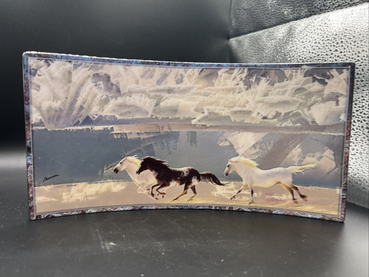 Bradford Freedom’s Triumph Freedom of the Sea Horse Porcelain Plate A0282