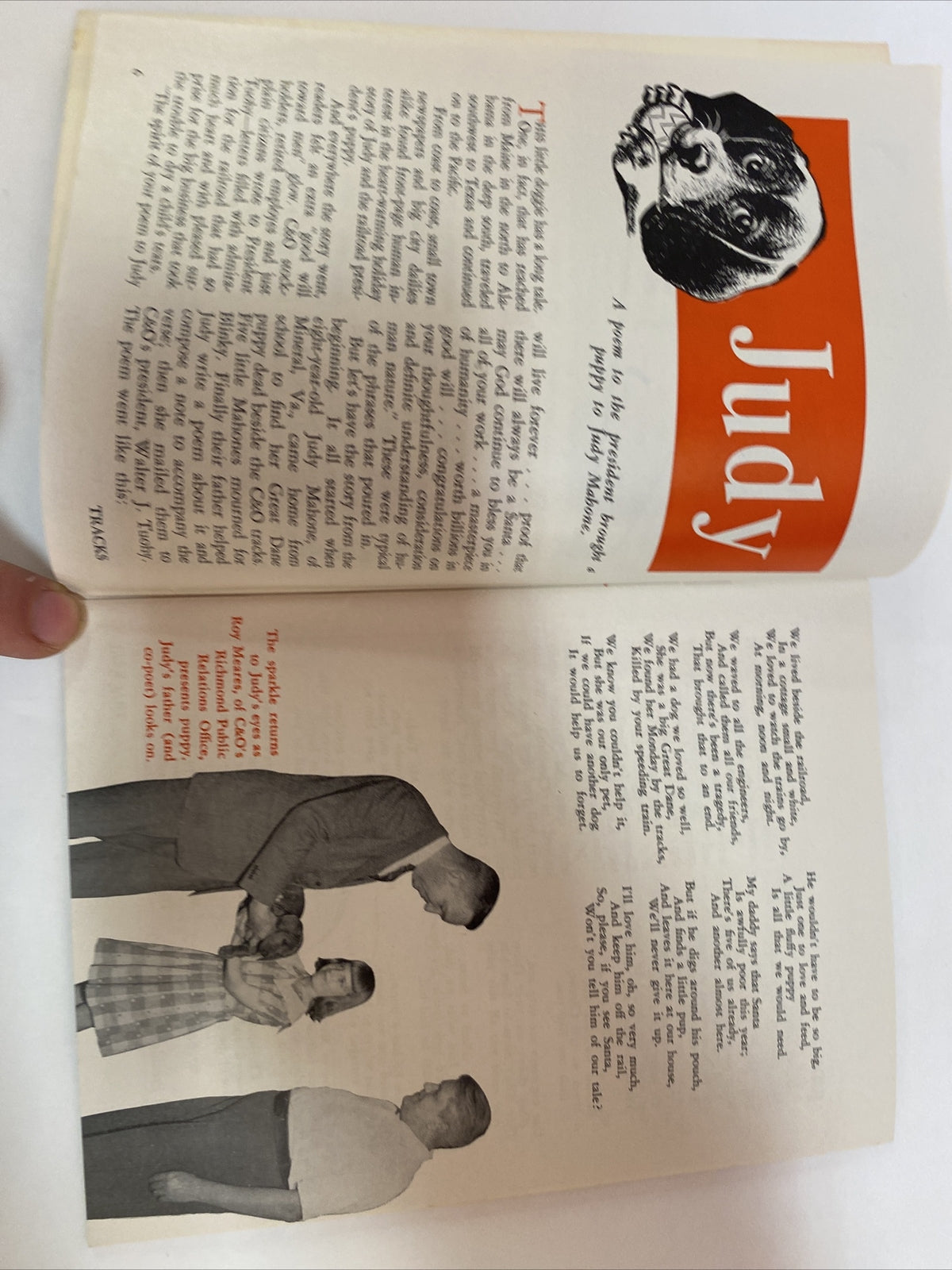 January 1956 TRACKS MAGAZINE CHESAPEAKE & OHIO RAILROAD RR TRAINS  