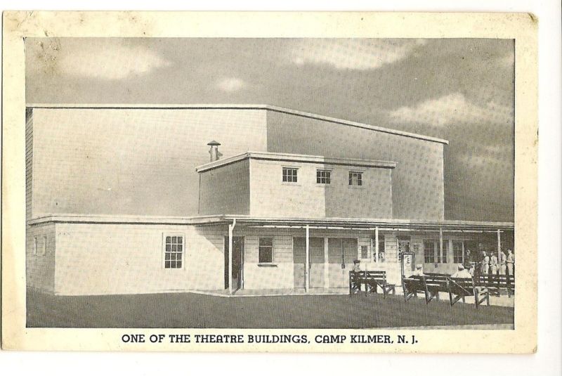 Theatre Building Camp Kilmer New Jersey NJ Militaria