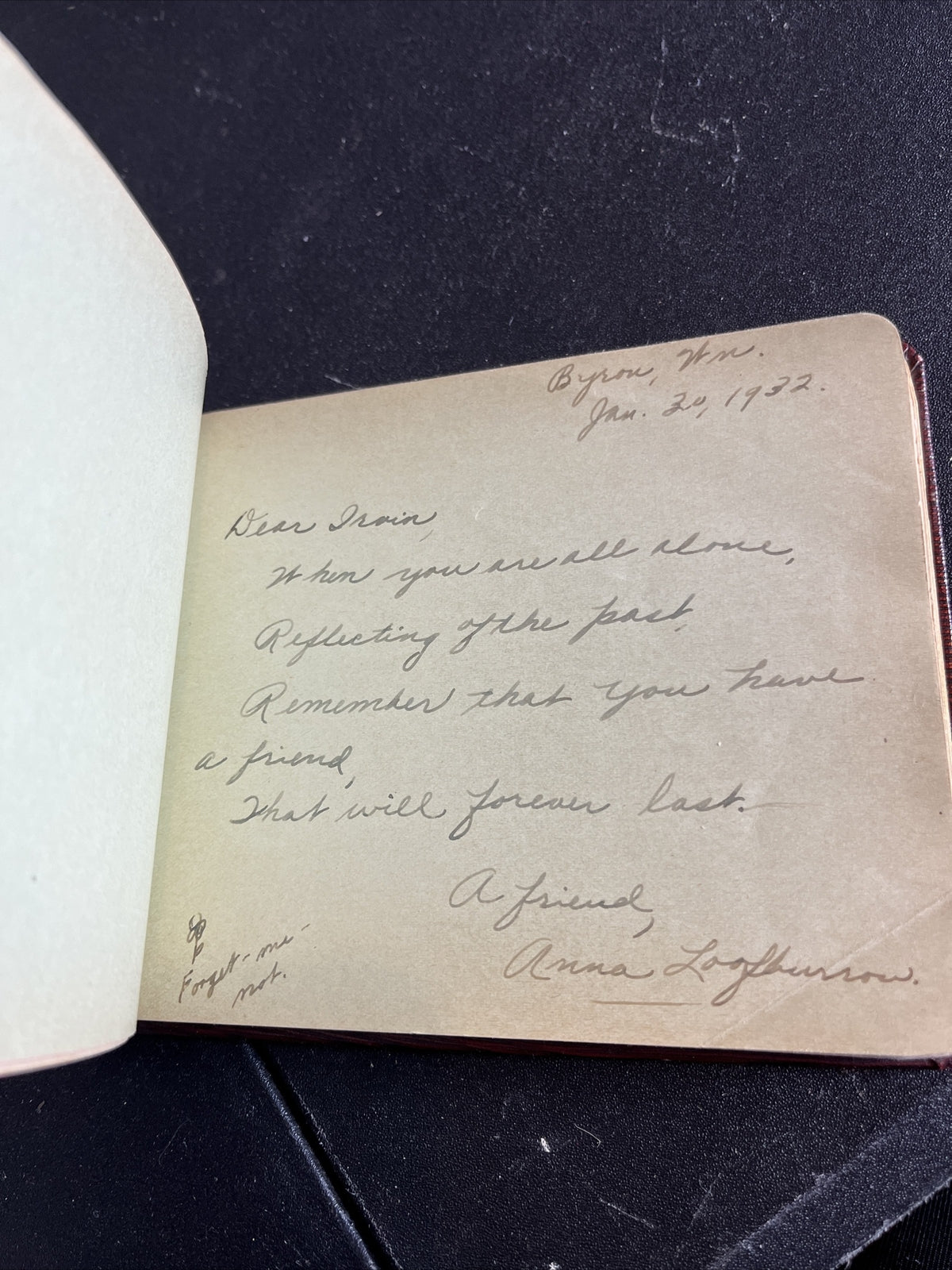 Vintage Class Autographs Book ~ Franklin School Class of 1937 ~ West Chester, PA