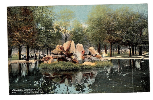 Fountain Military Park Indianapolis Indiana IN Postcard