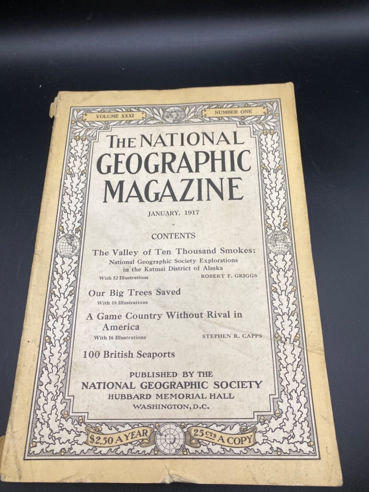 RARE National Geographic-JAN 1917 100 BRITISH SEAPORTS.