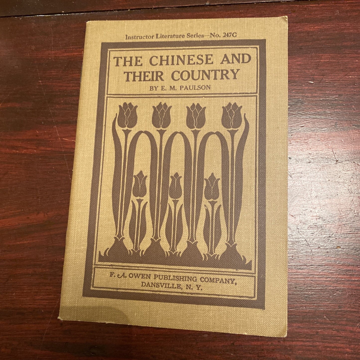 1913 Vintage The Chinese and their Country E M Paulson Instructor Series Book 
