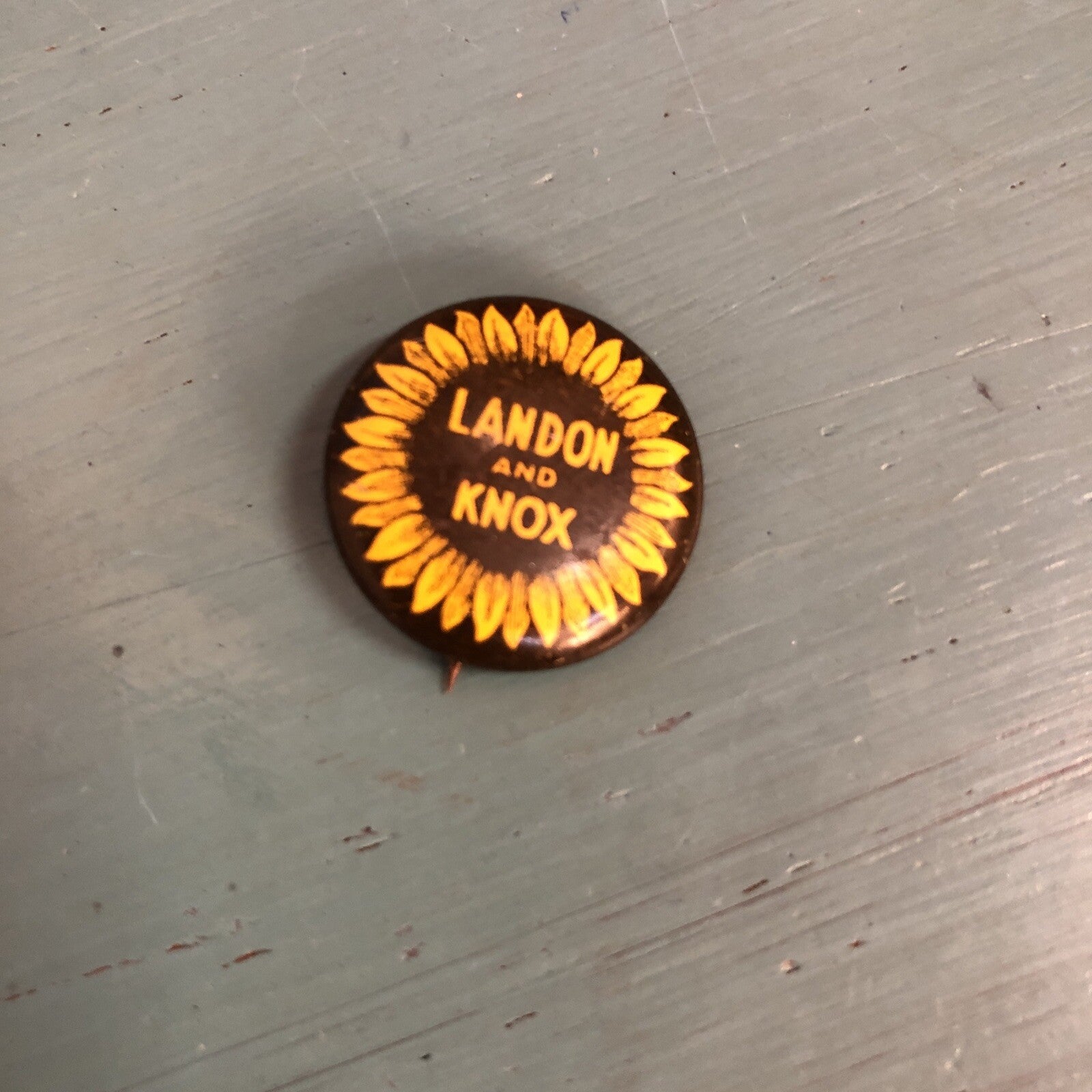 Landon and Knox 3/4" Litho Political Pin