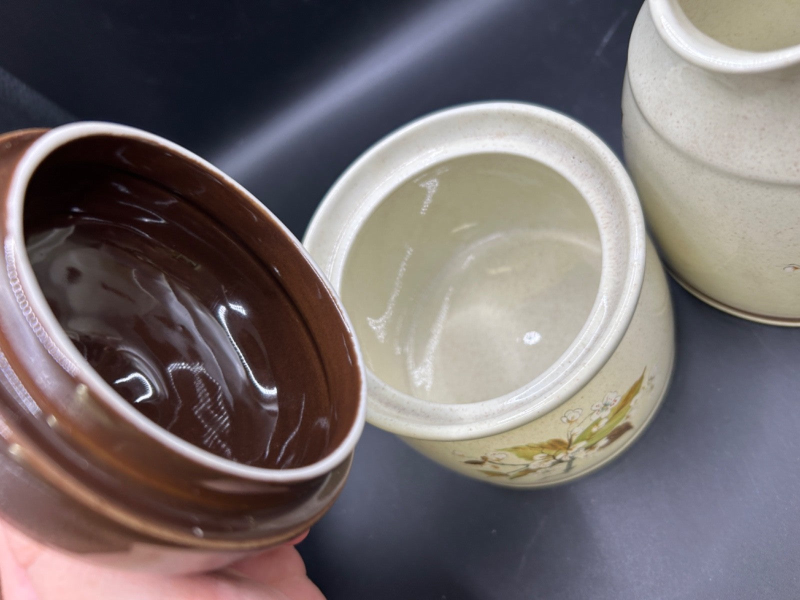 Royal Doulton WILD CHERRY Cream + Sugar Made in England Lambethware 1979