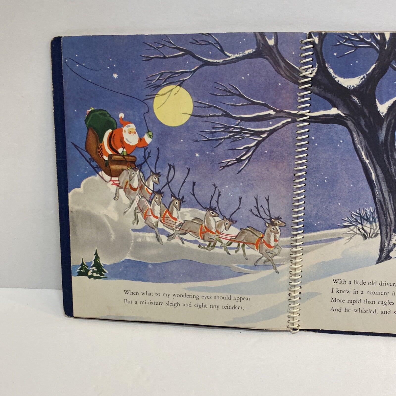 RARE VTG 1944 The Night Before Christmas Animated By Meg Wohlberg Pop Ups USA