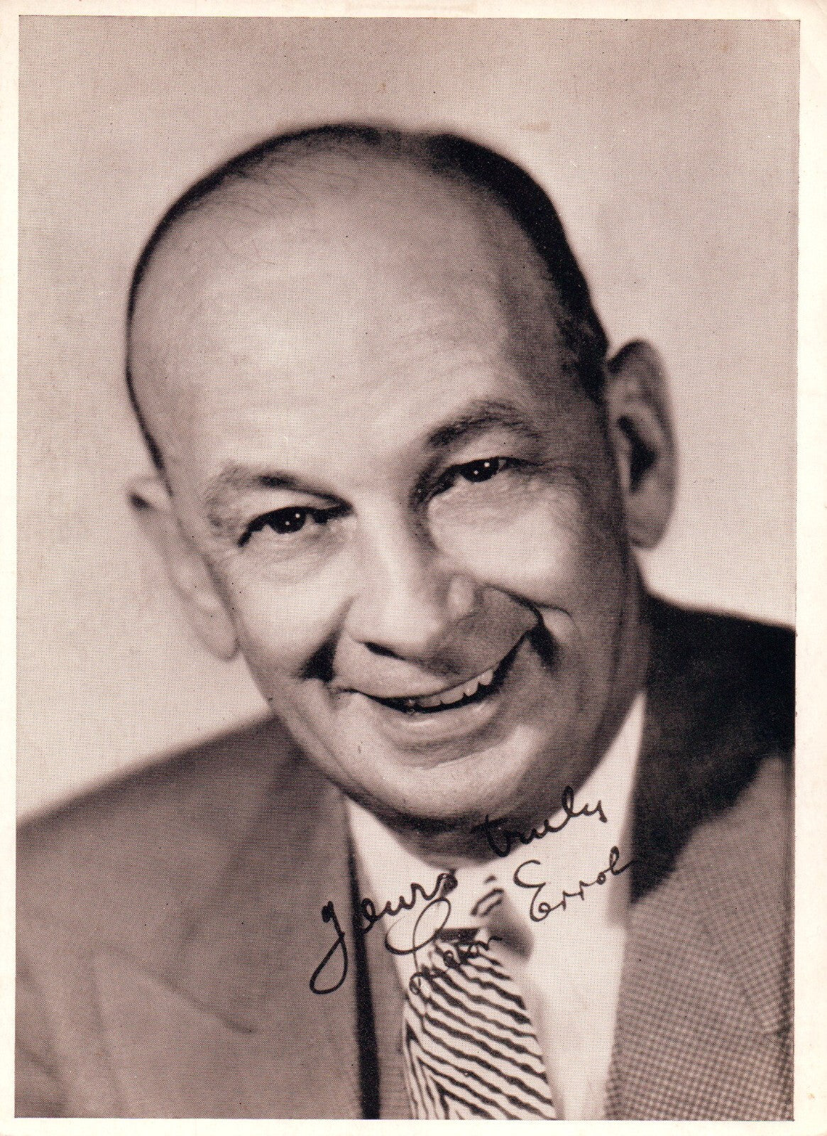 Hollywood Movie Star Leon Errol AUTOGRAPHED INK  Real PHOTO  Signed 5 x 7