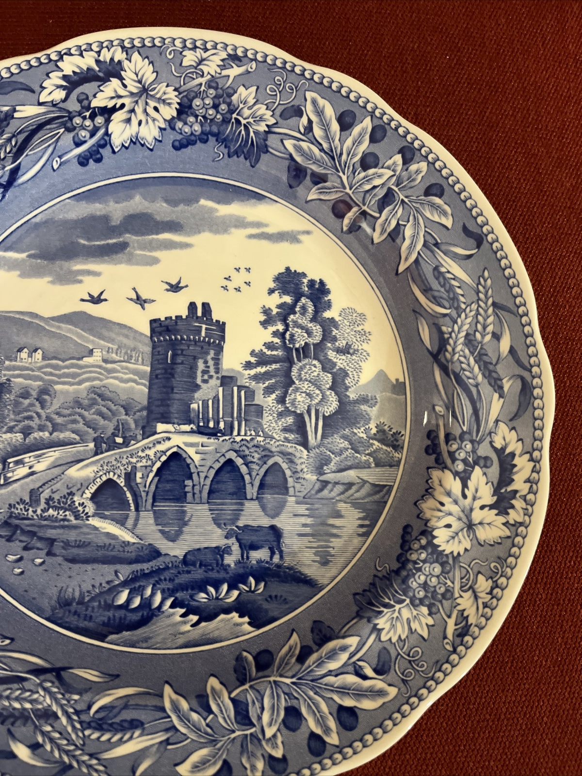 Spode England The Blue Room Collection LUCANO Dinner Plate 10-1/2" 