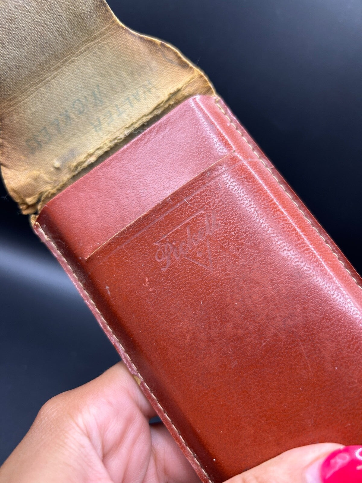 Pickett Model N531 ES 12" Metal Slide Rule Leather case Capitol Radio Engineerin