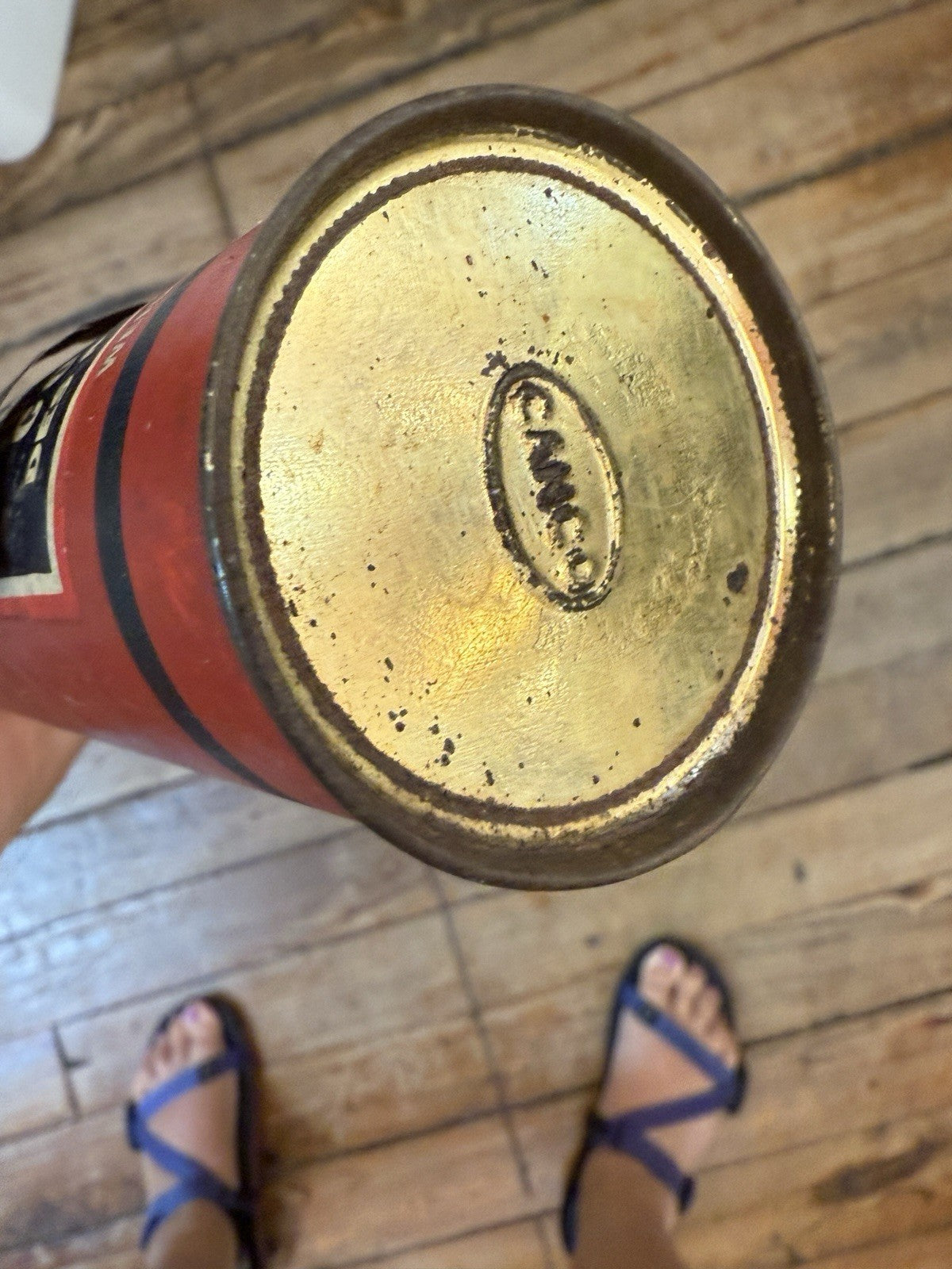 Vintage Old Liberty Fire Extinguisher Antique Fireman Memorabilia Highland MI 22