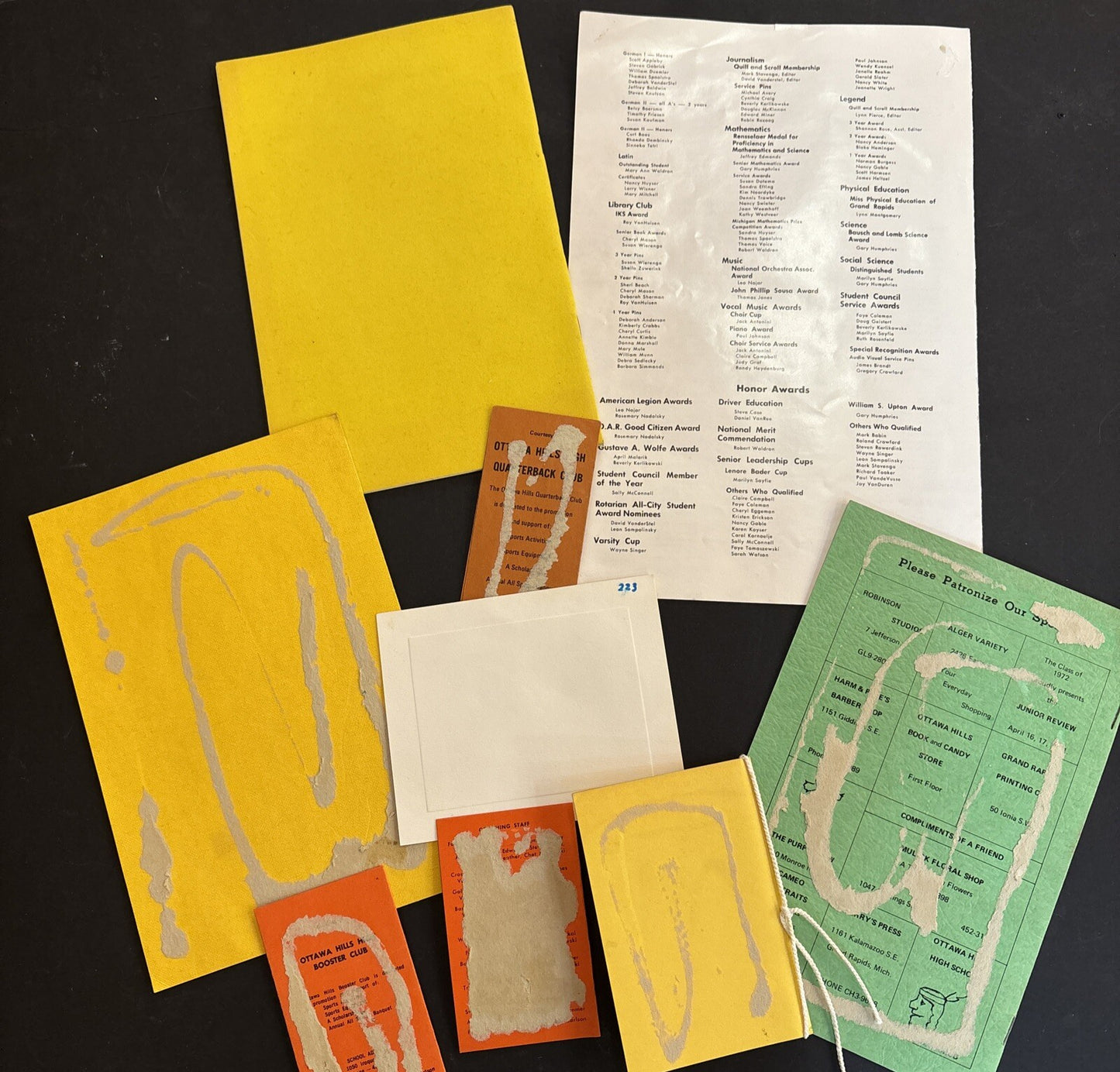 Early 1970s Ottawa Hills School Grand Rapids MI Mich Ephemera Theatre Sports