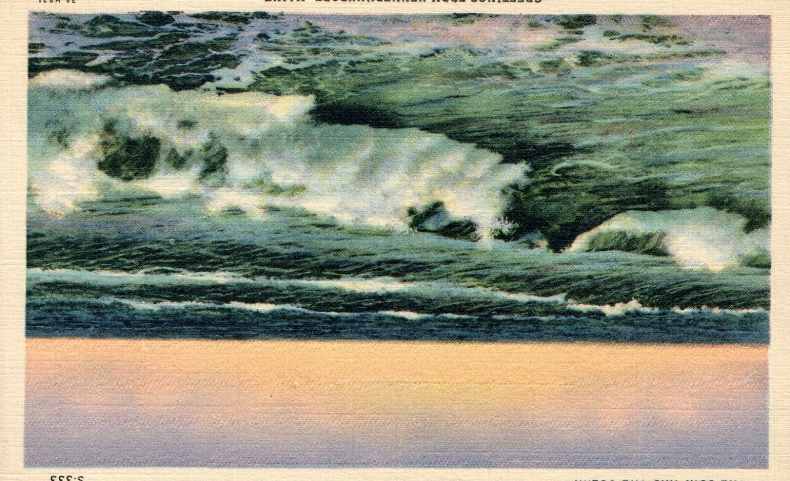 The Surf And The Ocean S333 Greetings From Kennebunkport Maine ME Postcard