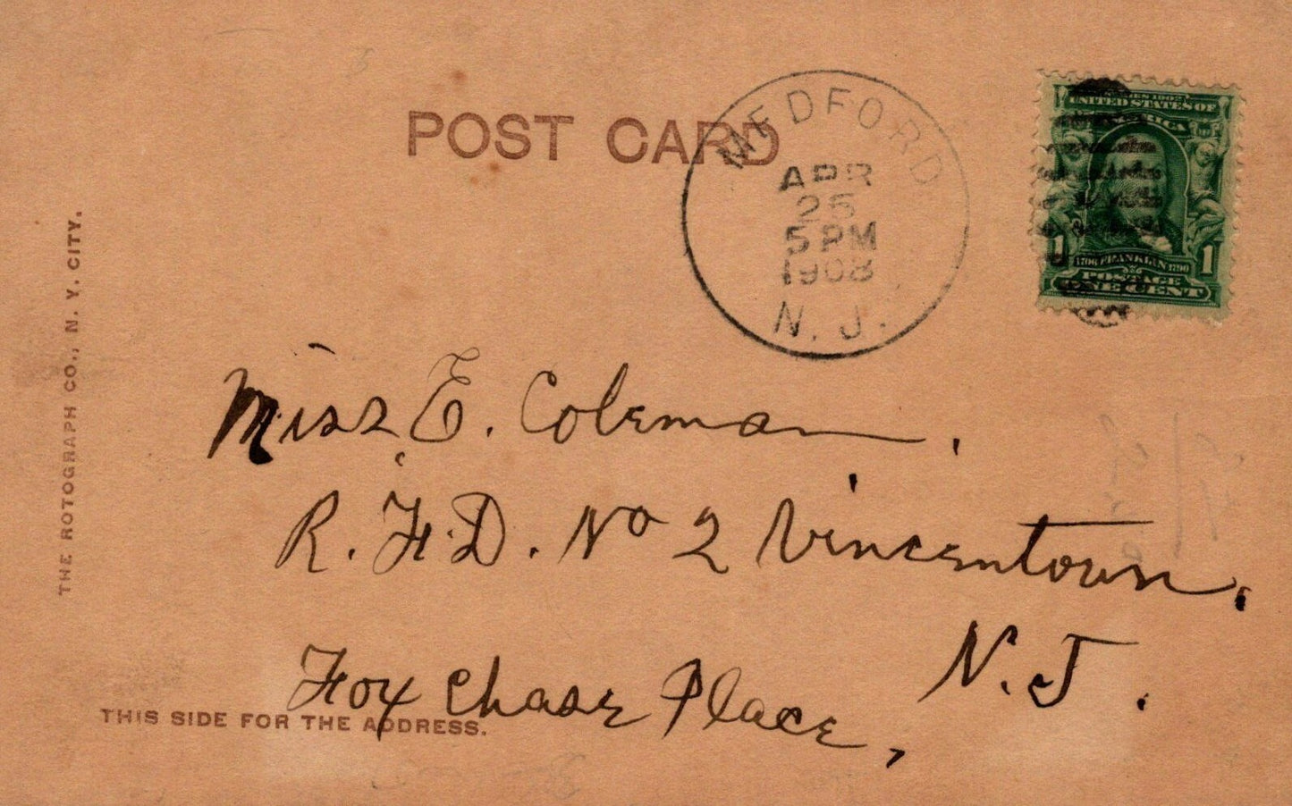 Two Kittens Play with Hat "Peek-A-Boo!" Rotograph Co Cat Animal Postcard B811