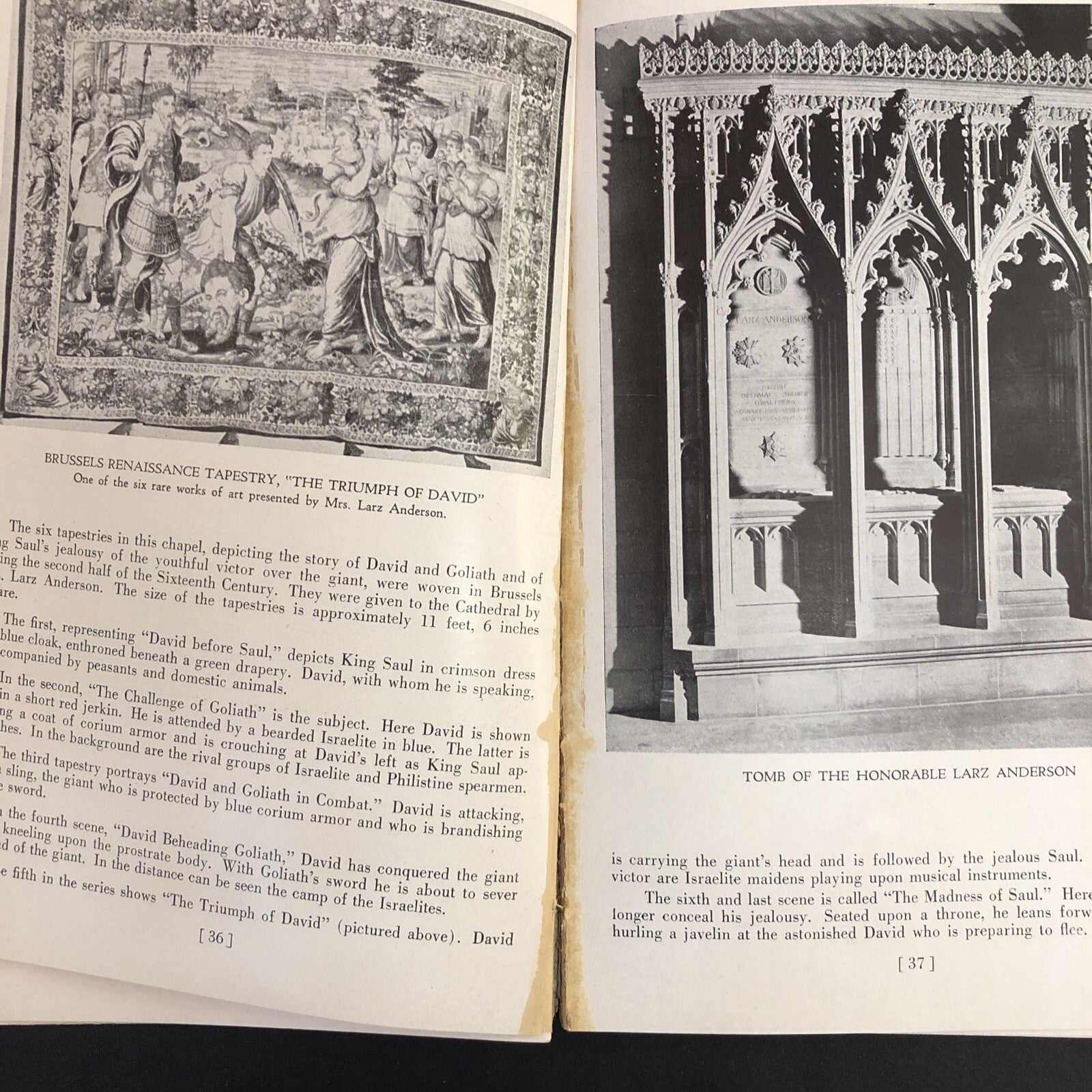 1947 Guide to Washington Cathedral Booklet Brochure St. Peter St. Paul