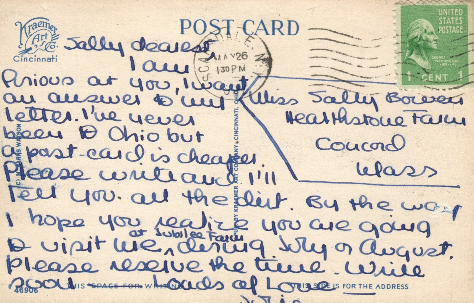 Air View Ohio River & Bridges Connecting Kentucky & Cincinnati OH Ohio Postcard