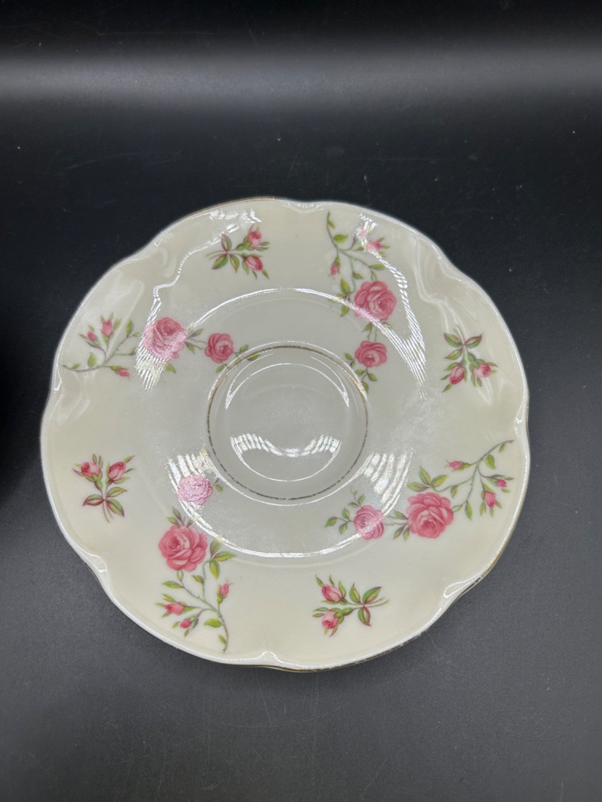 Theodore Haviland Delaware Cup & Saucer Pink Roses New York