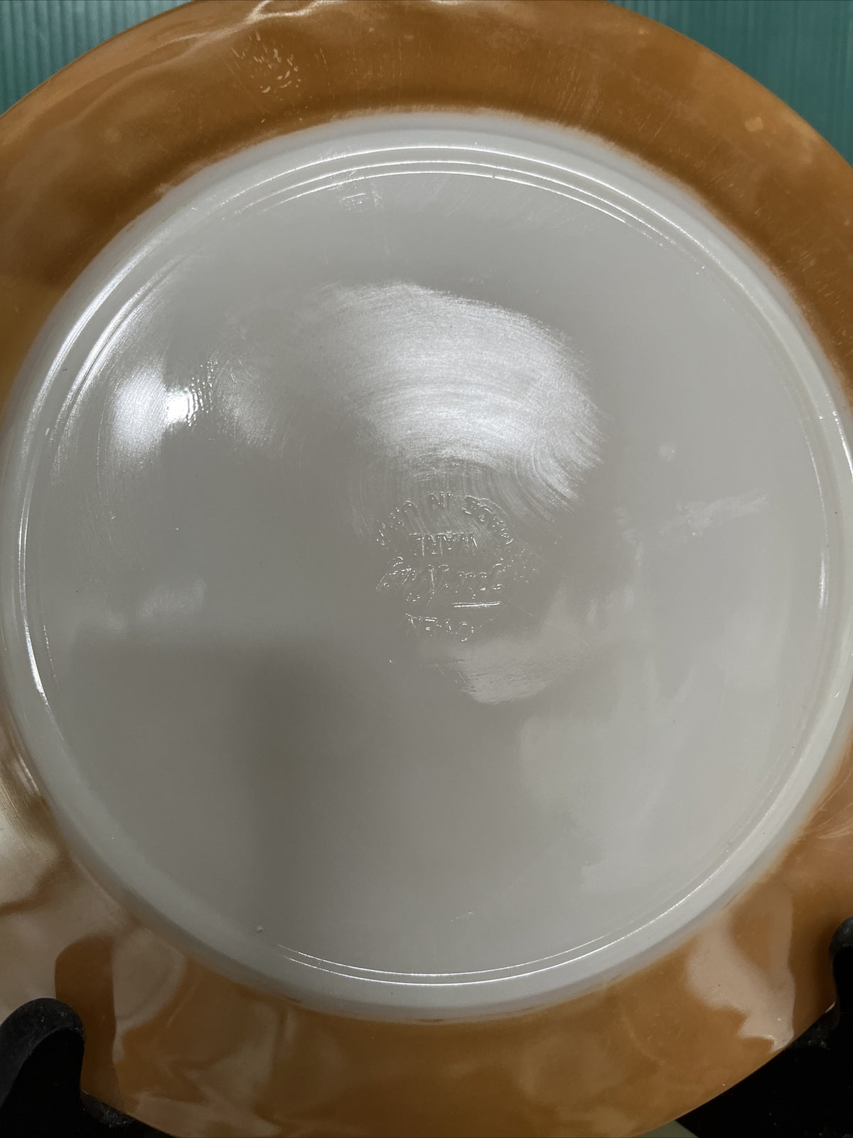 Fire King Peach Luster Dinnerware 9” Plates Laurel Leaf   Set Of 4