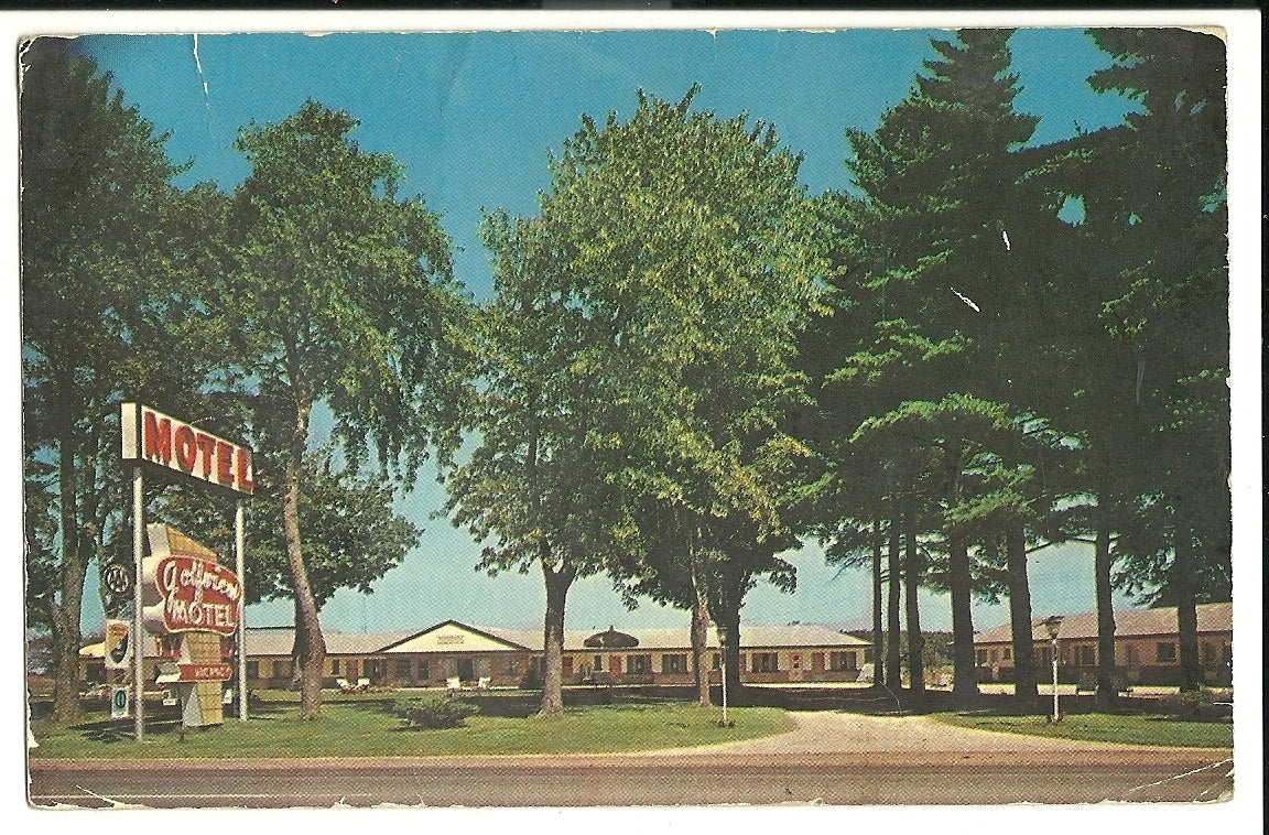 Golfview Motel Gaylord MI Michigan AAA Big Trees Post Card