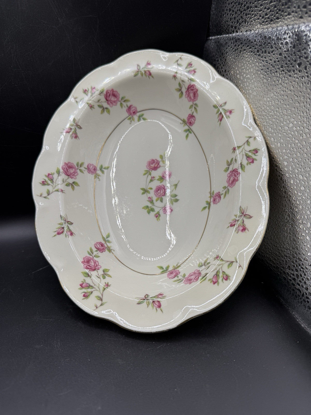 Theodore Haviland Delaware  Vegetable Bowl Pink Roses New York