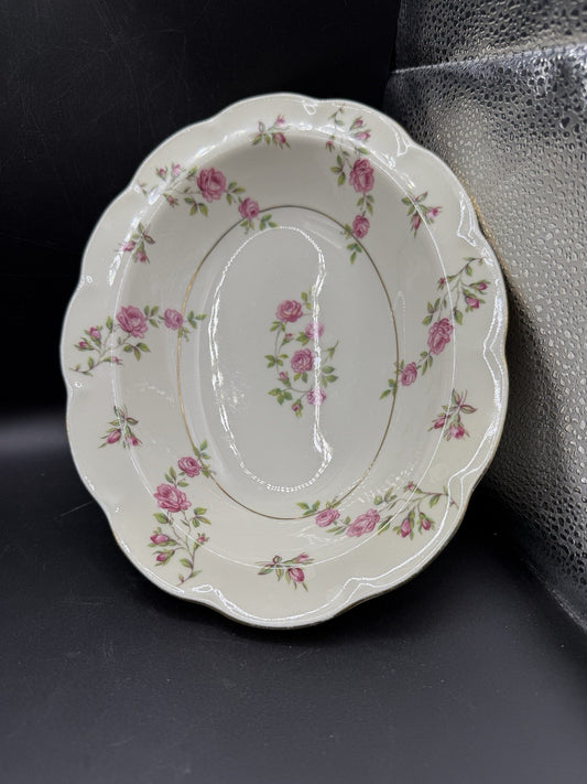 Theodore Haviland Delaware  Vegetable Bowl Pink Roses New York