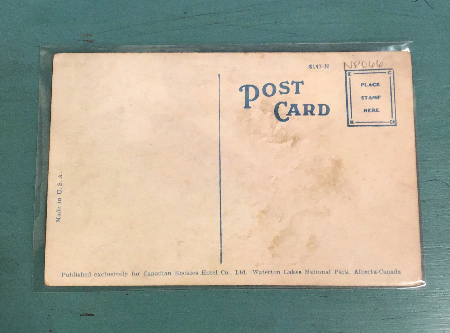 Launch "International" Boat Waterton Lakes National Park Alberta Canada Postcard