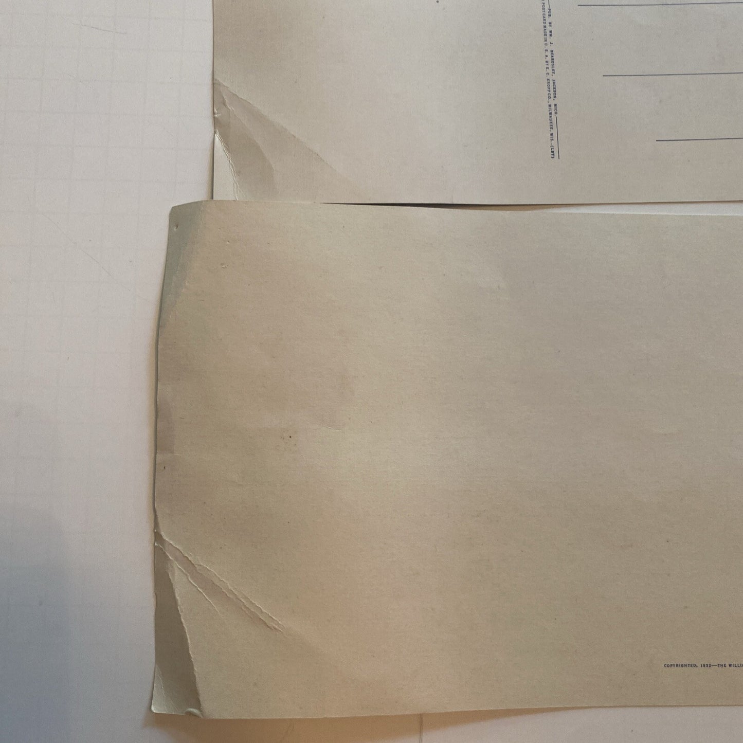 Lot of 6 Jackson MI Michigan  Postcard Oversize Cascades Fountain