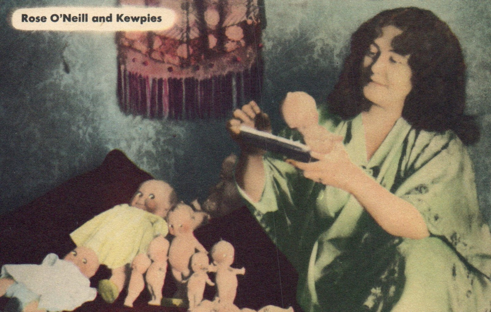 RARE Rose O'Neill and Kewpies Artist Postcard