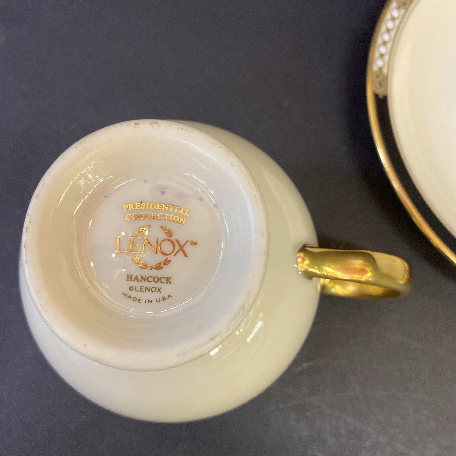 Lenox Presidential Collection  HANCOCK  Cup and Saucer Bone China - More Availab
