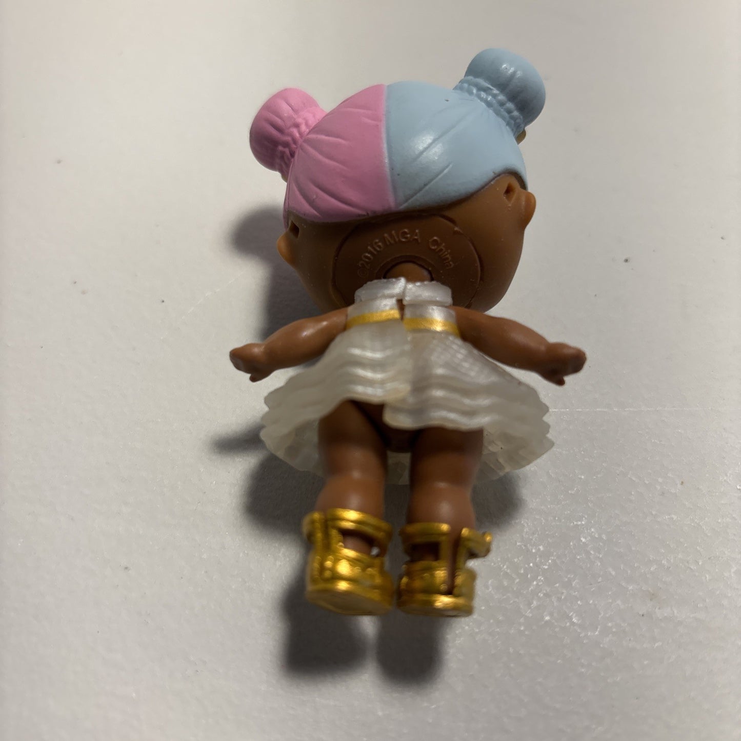 LOL Surprise Doll - Sugar Glam Glitter Series #1 White Dress Blue & Pink hair