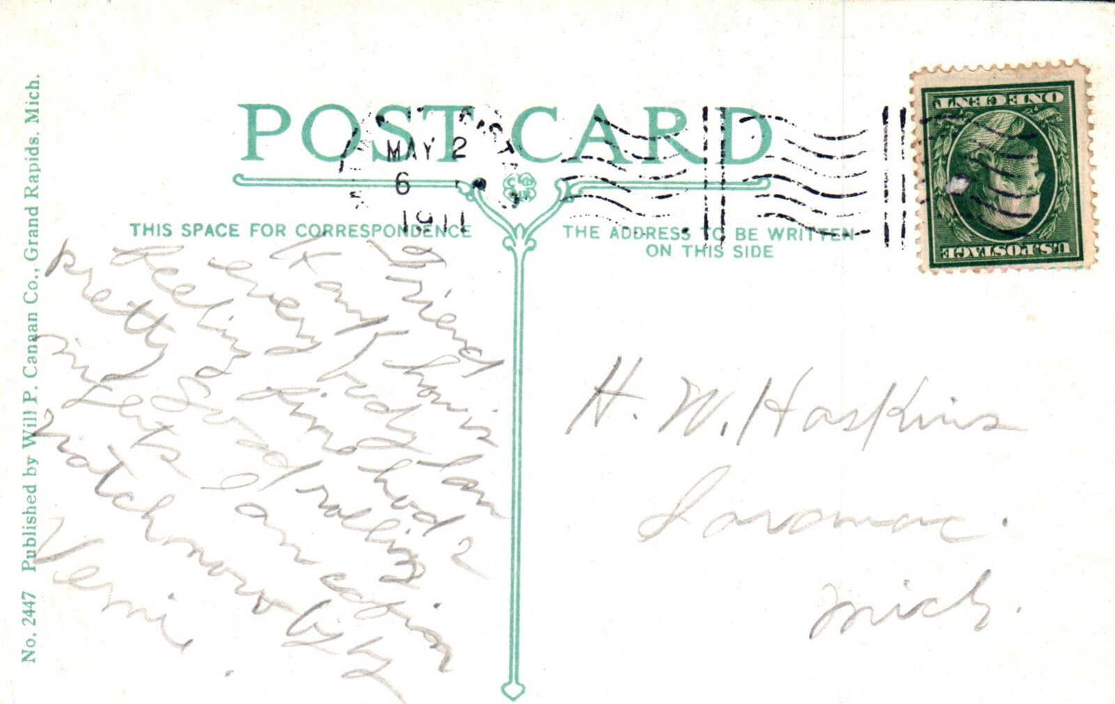 No. 2 Icebergs at Grand Haven Michigan MI Postcard