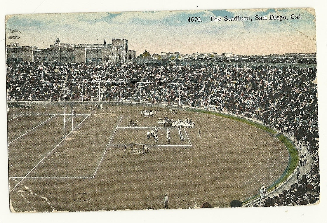 4570 The Stadium San Diego California CA CAL Sports Postcard R-59158