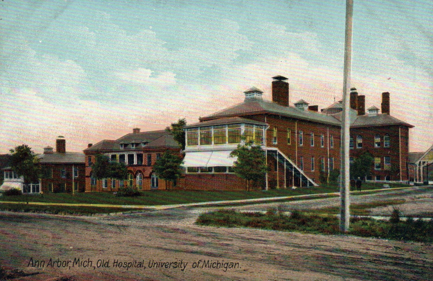Old Hospital U of M University of Michigan  Ann Arbor MI Postcard
