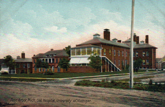 Old Hospital U of M University of Michigan  Ann Arbor MI Postcard