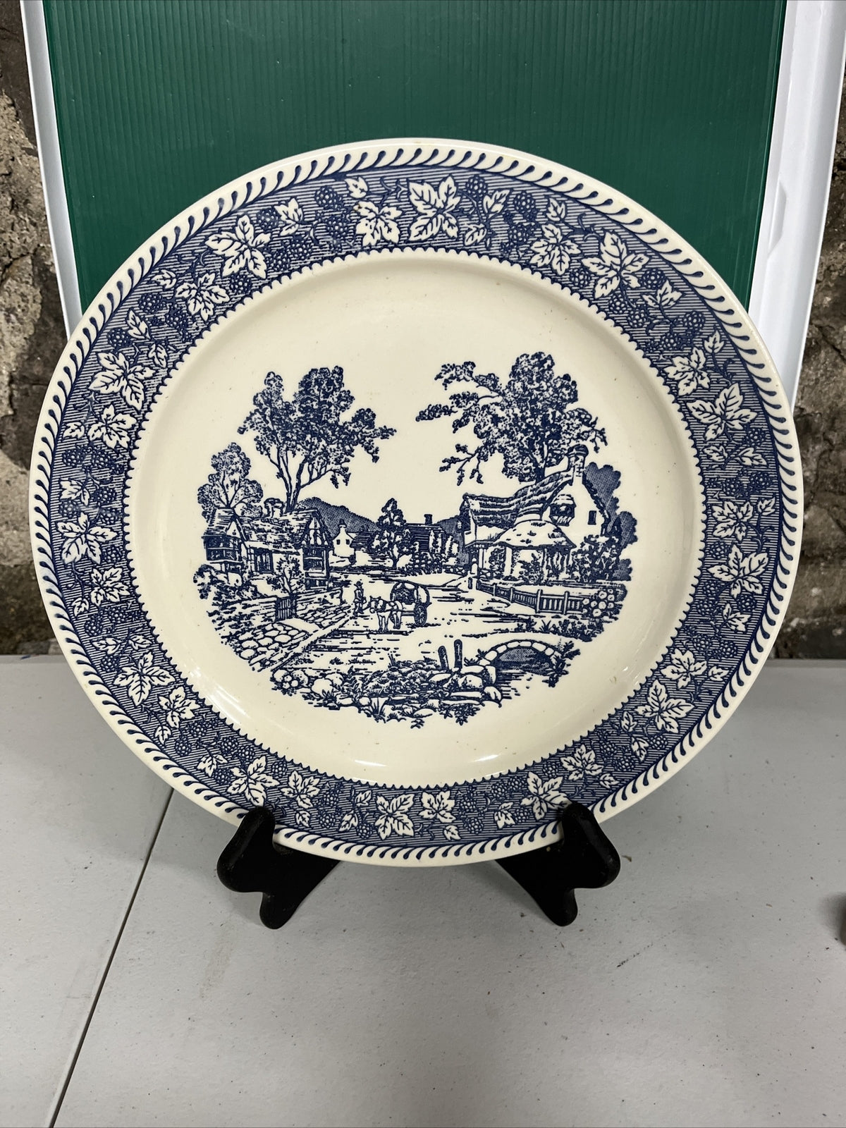 Homer Laughlin Shakespeare Country platter village scene 12”