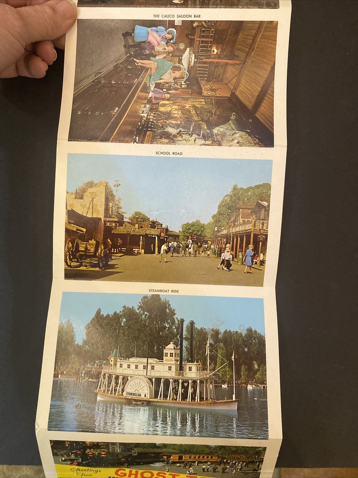 1960's  Knotts Berry Farm Ghost Town Folder  California Postcard 14 views