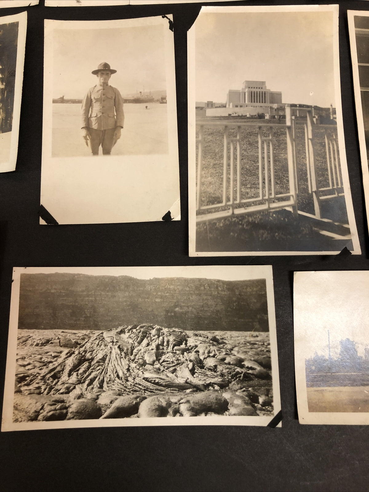 Lot of 17 Real Photos Military Soldiers Militaria Scenic Tropical