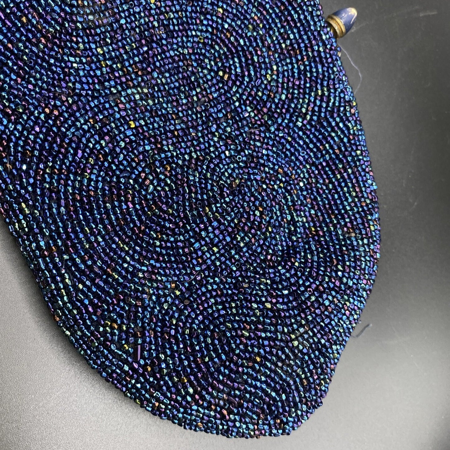 Beautiful Blue Coblentz Beaded Purse Clutch Vintage Antique   Circa 1950's