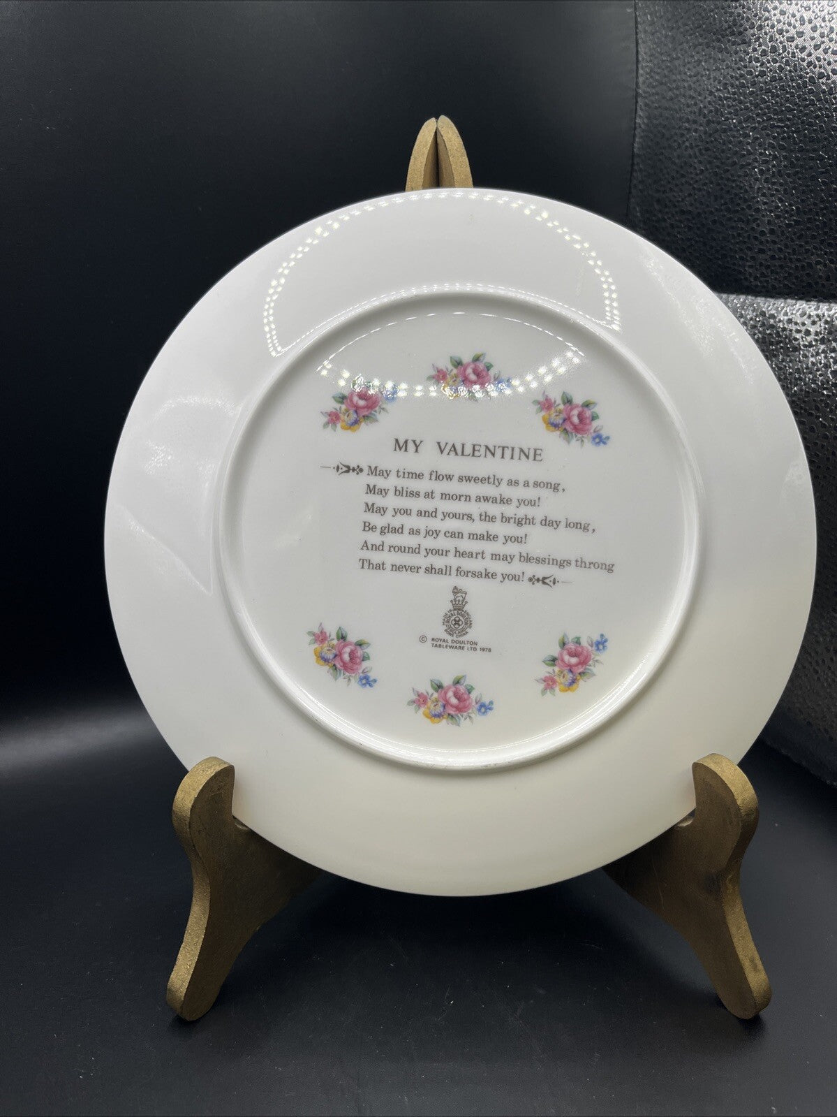 Vintage Royal Doulton “My Valentine” Plate 1979