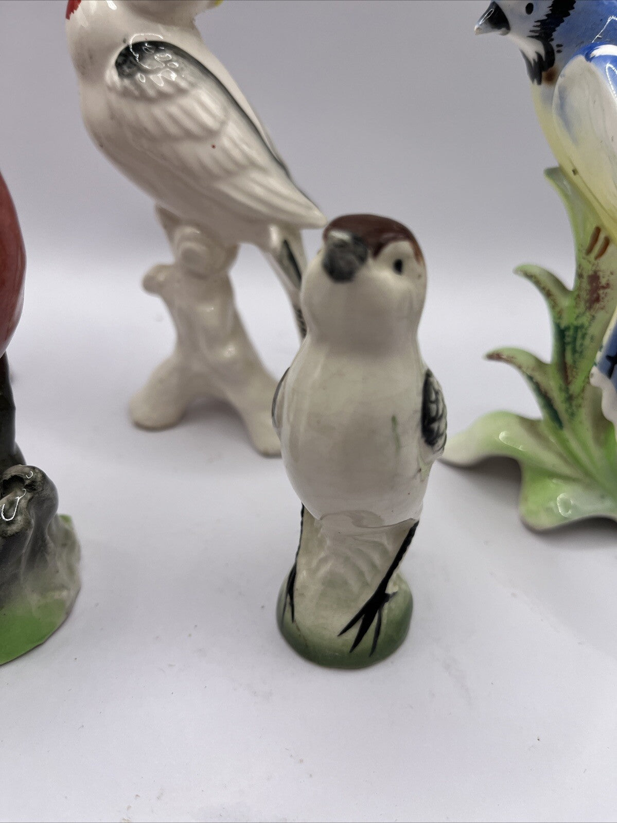 Porcelain Figurines Occupied Japan Lot Birds VTG 6 Pc