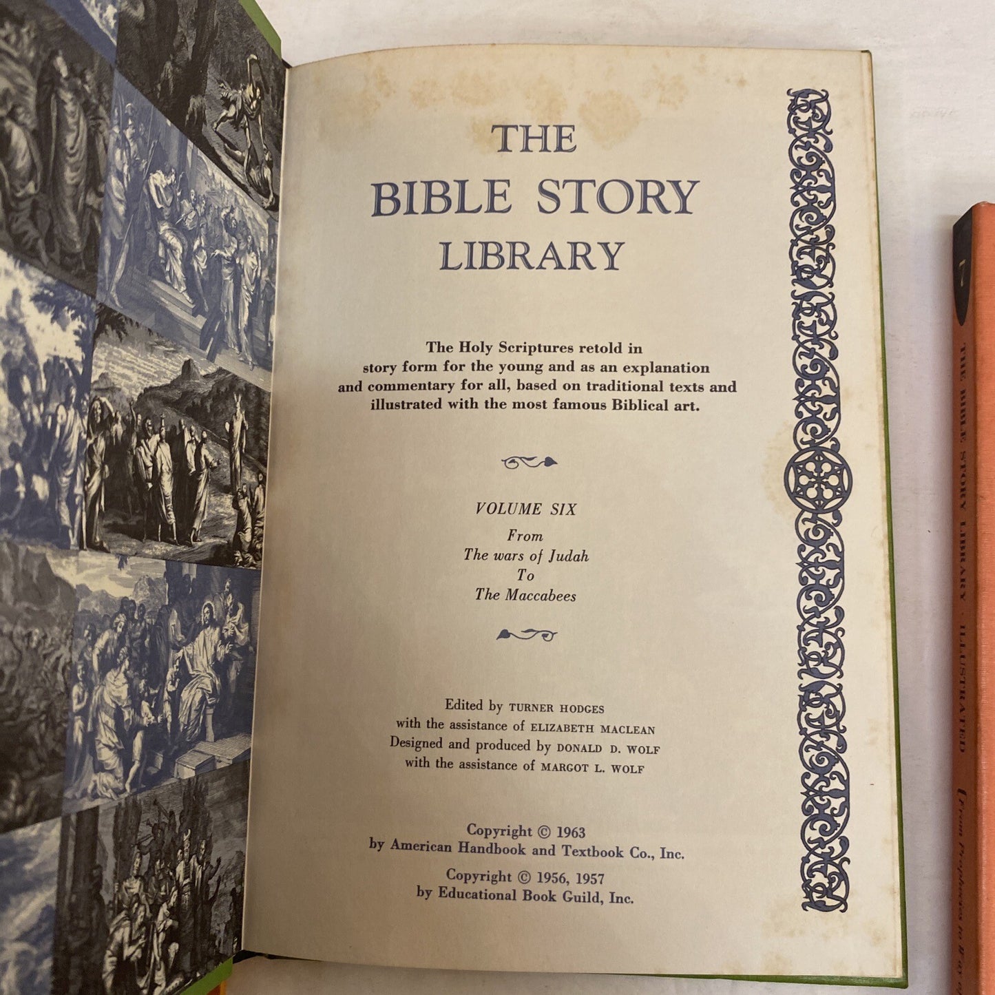 Vintage 1963 The Bible Story Library Illustrated 7 books