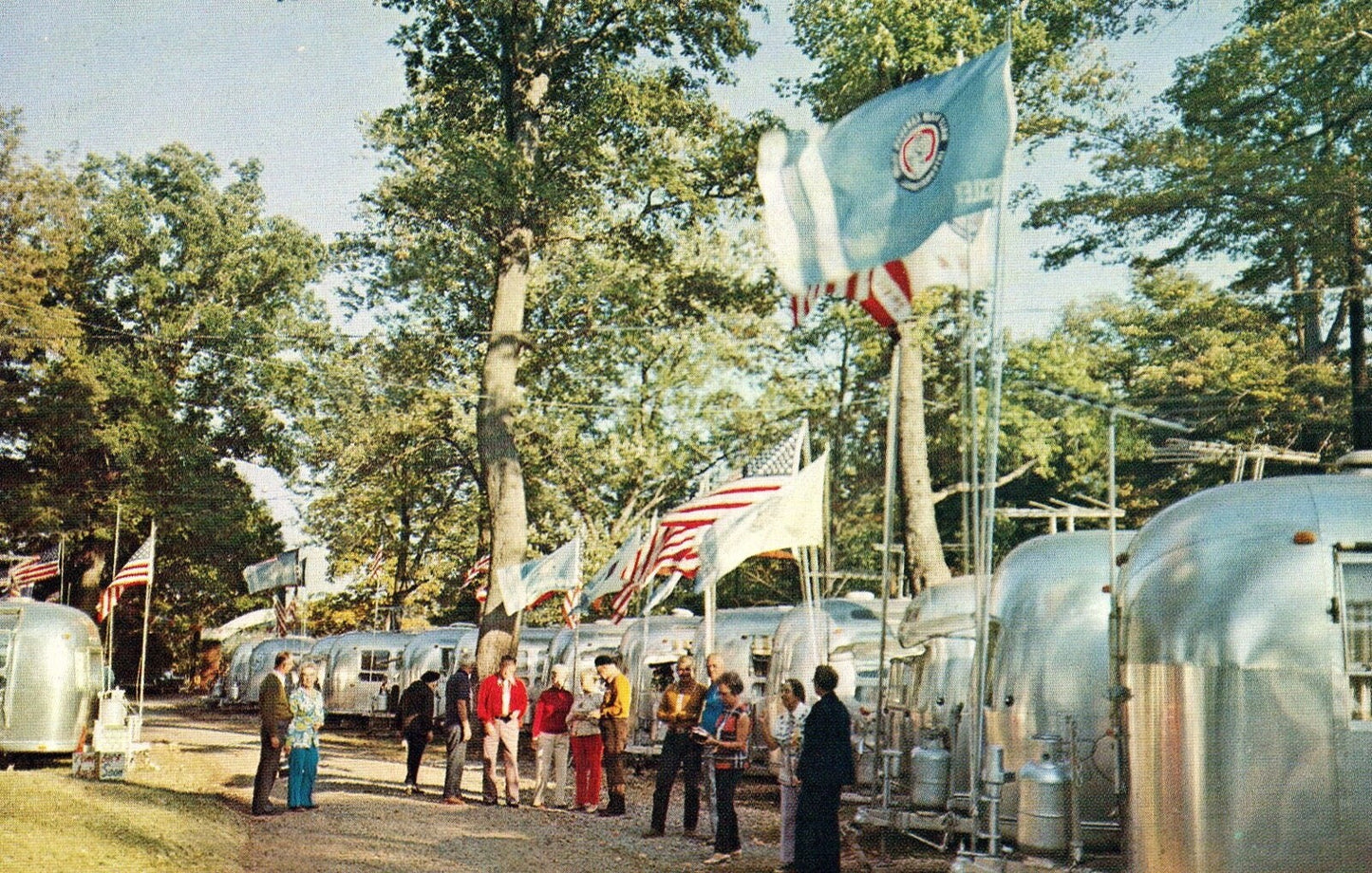 Swiss cheese Festival Wally Byam Caravan Club in Sugarcreek OH Ohio Postcard