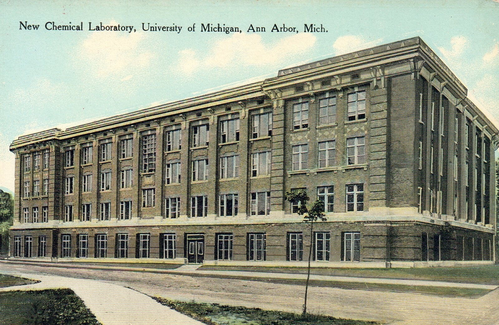 New Chemical Laboratory at U of M in Ann Arbor Michigan MI Postcard