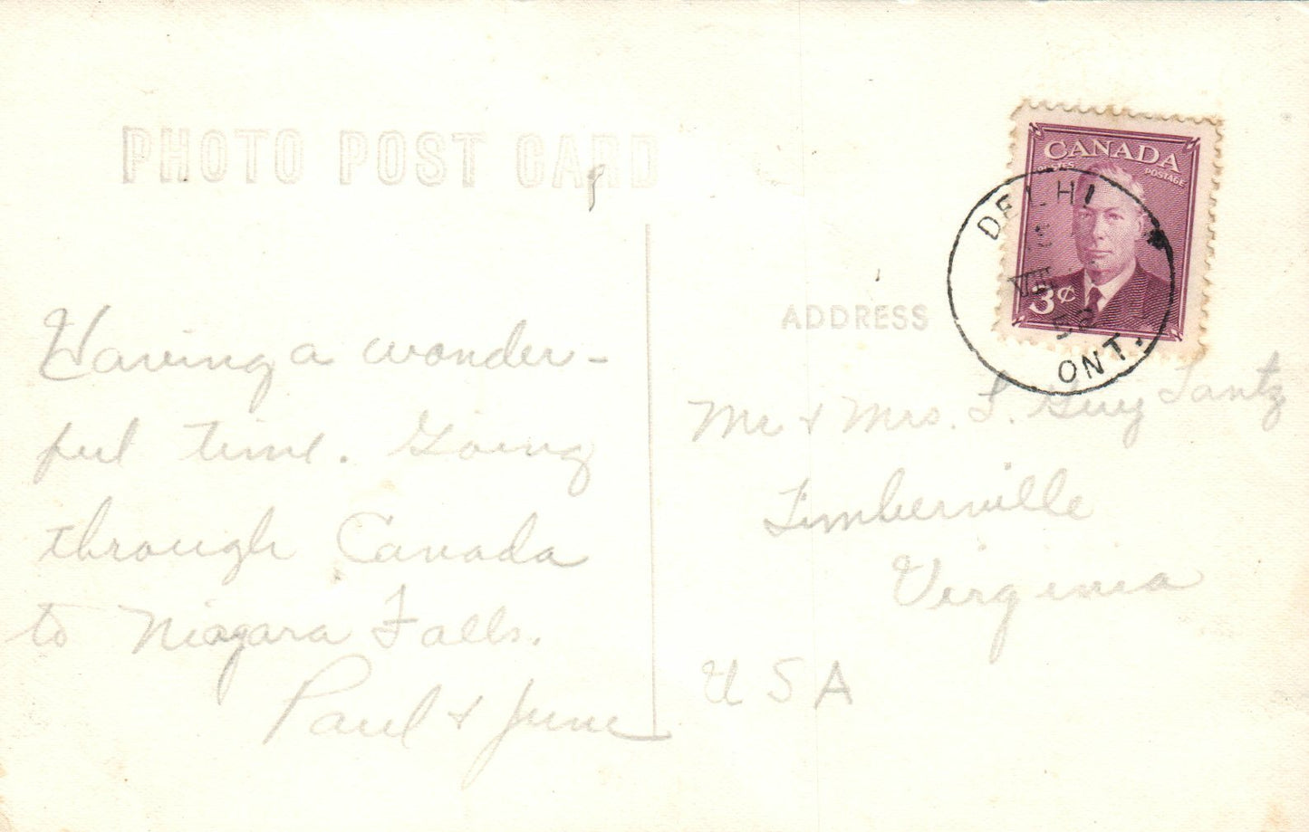 Real Photo Old Car Downtown Main Street North Woodland MI Michigan Postcard 