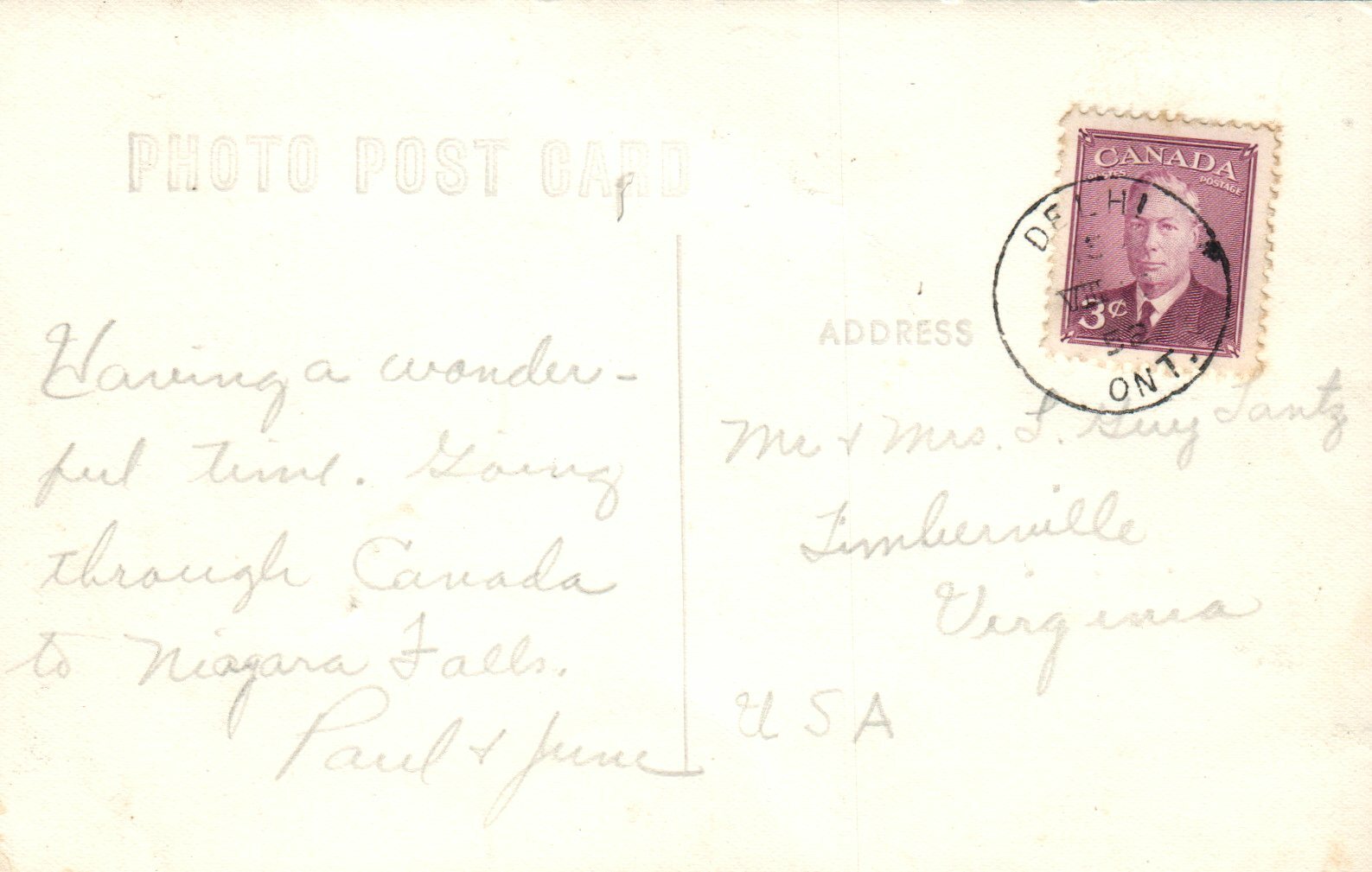 Real Photo Old Car Downtown Main Street North Woodland MI Michigan Postcard 