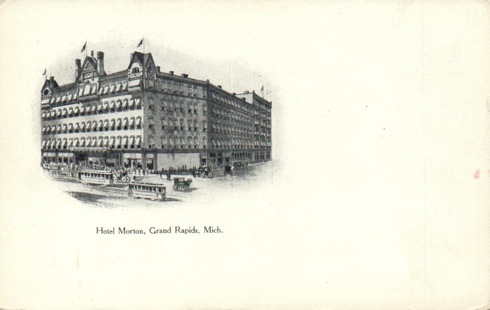 Hotel Morton, Grand Rapids, Michigan Postcard