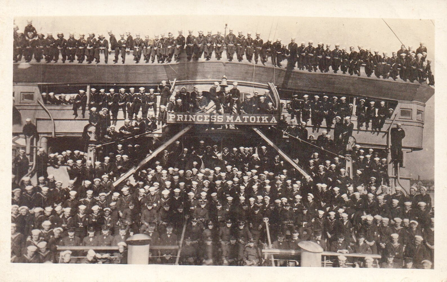 Princess Matoika Crew WWI Vintage Real Photo Military Postcard