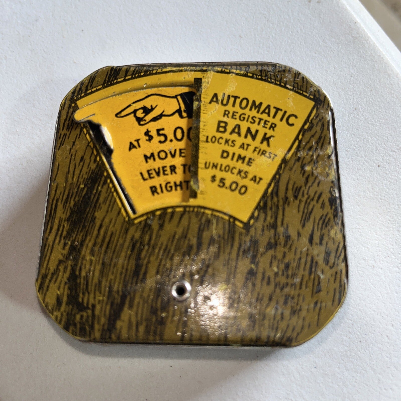 Vintage Automatic Bank Dime Register Operational Working Antique