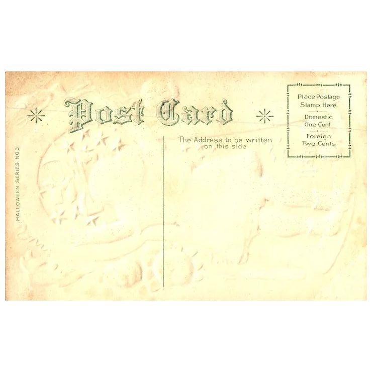 Halloween Black Cat & Little Girl Looking in Keyhole Witch & Devil Halloween PC