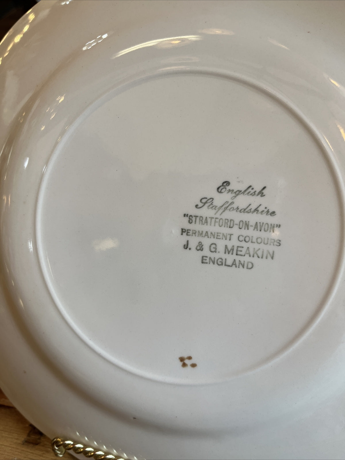 Beautiful 10” English Straffordahire Dinner Plates (6)